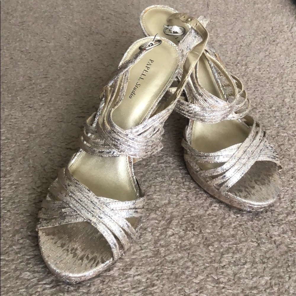 Gold High Heels